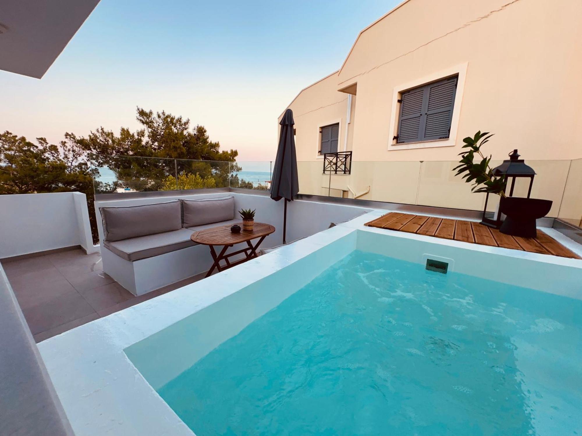 Theros Luxury Apartment Archangelos  Ngoại thất bức ảnh